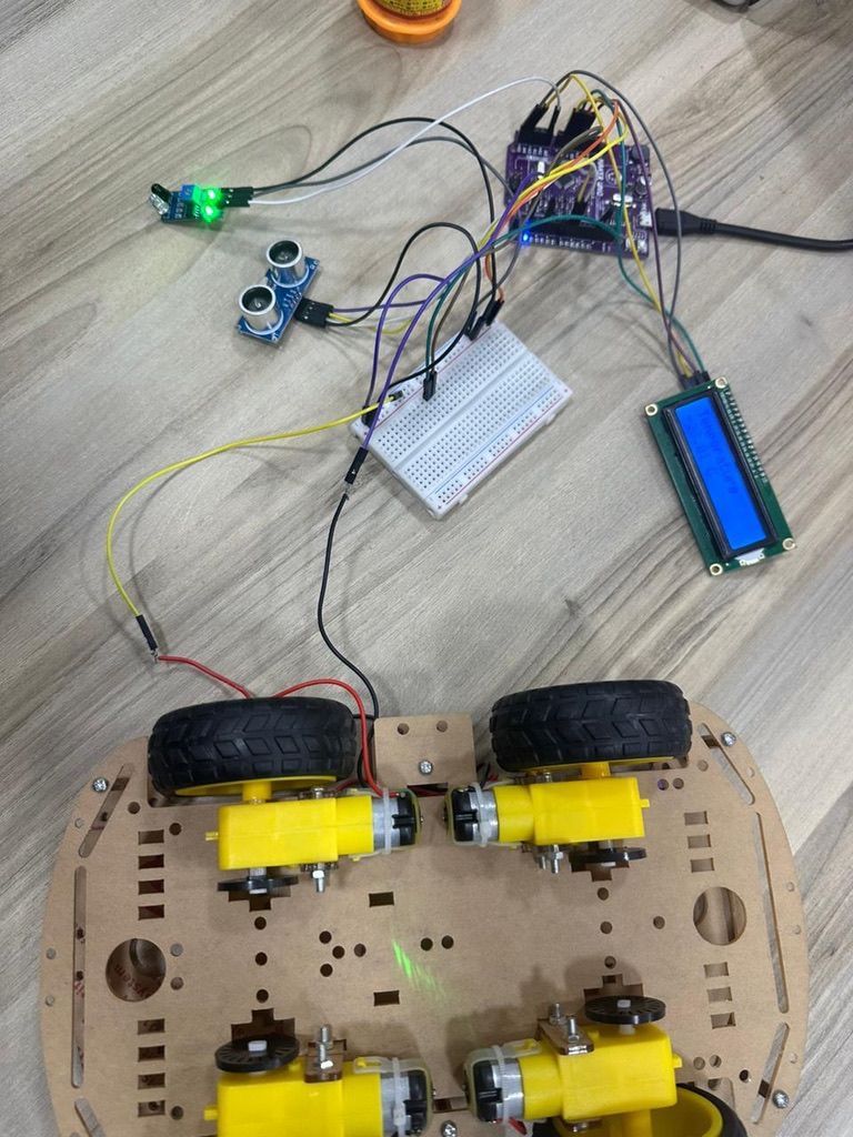 Project setup on breadboard